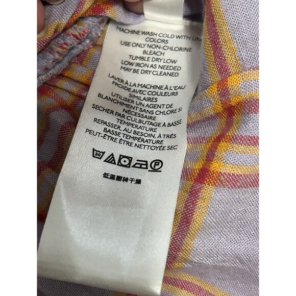 Urban Outfitters Rosemary Linen Smocked Mini Skirt Women's Size Large - Picture 5 of 5